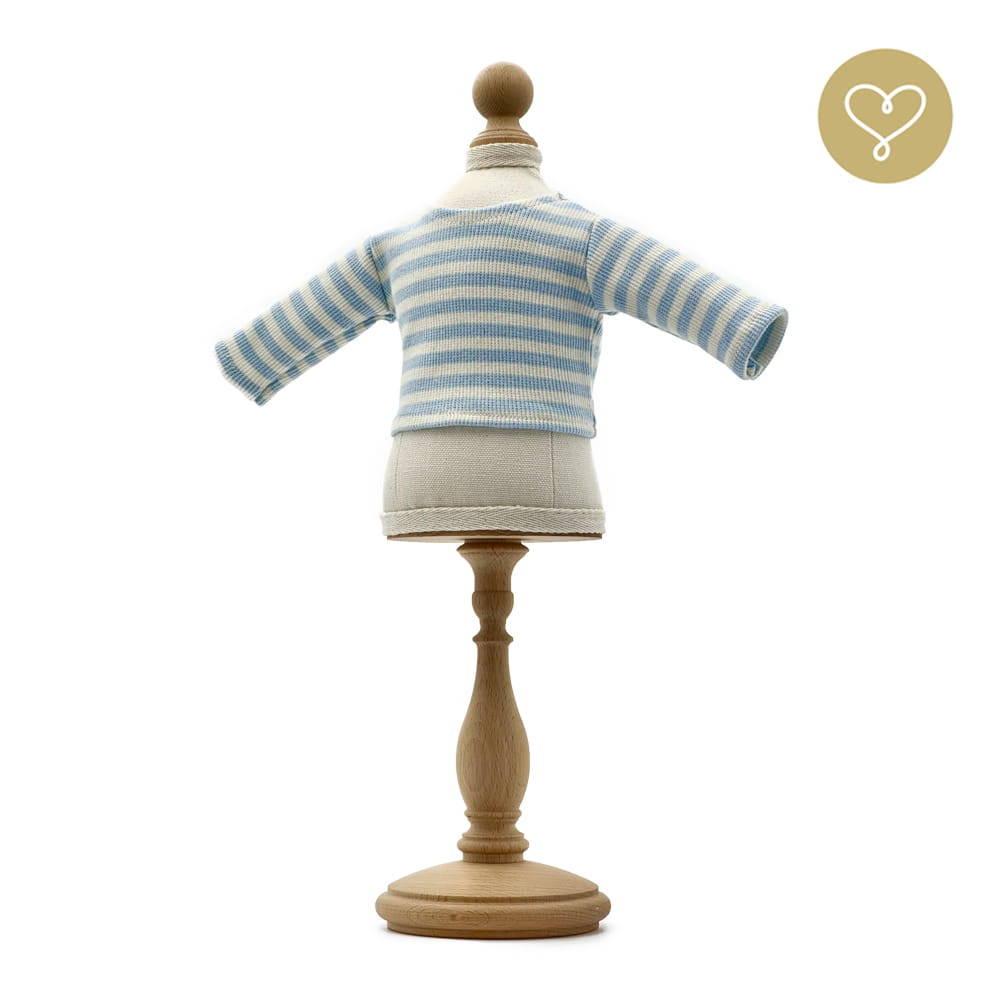 Blouse long sleeved (blue stripes) 2